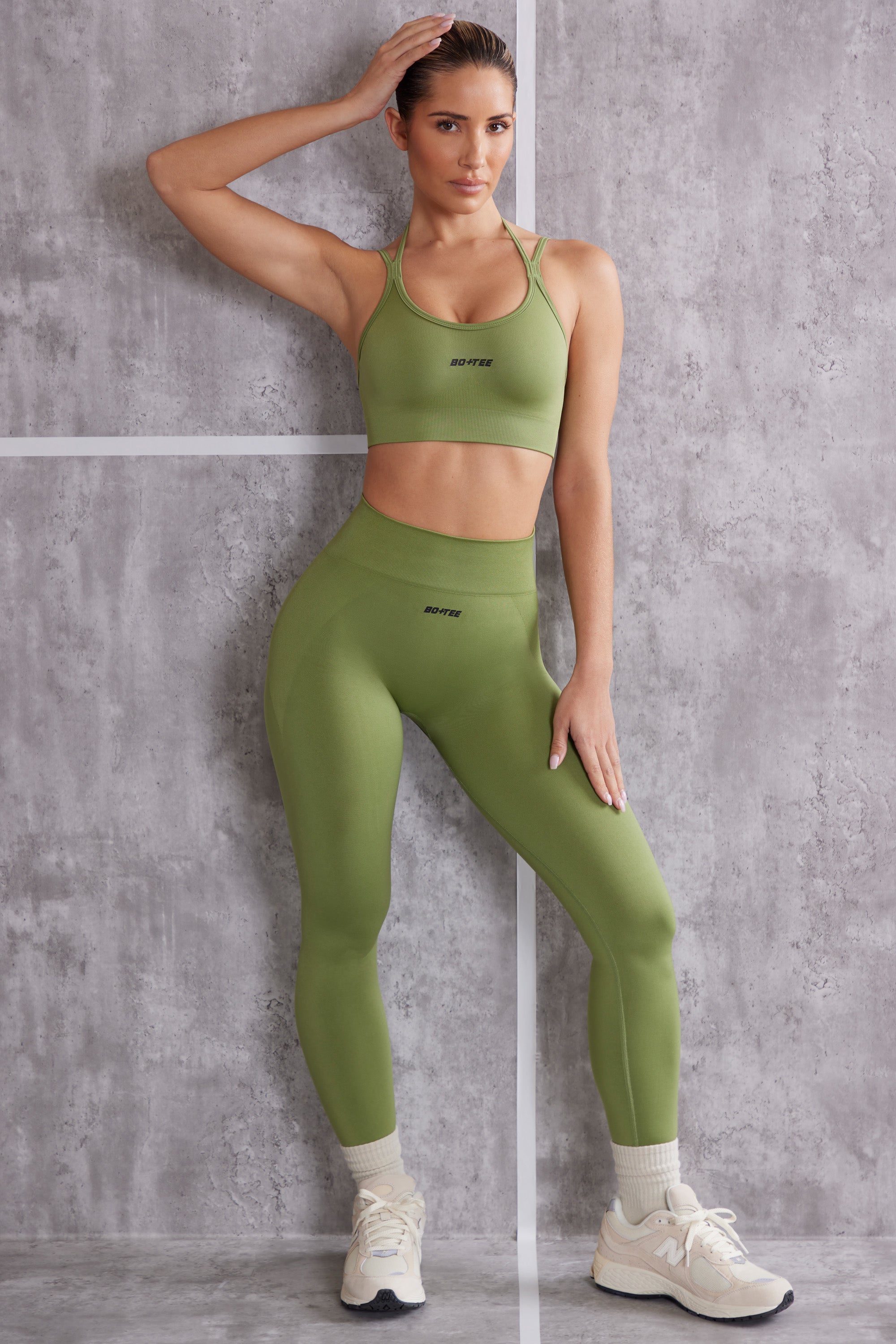 Unstoppable Petite Seamless Full Length Leggings In Green from Oh Polly on  21 Buttons
