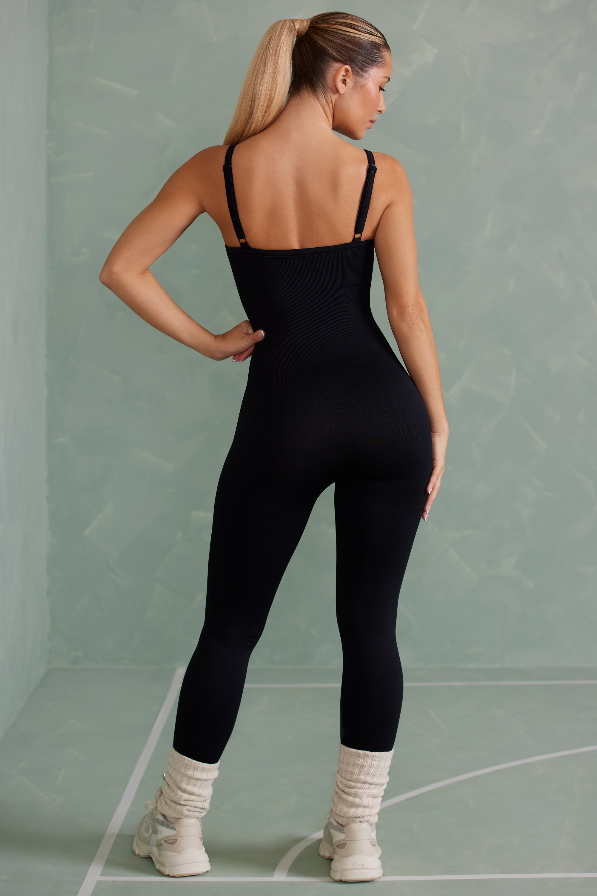 Double Sided Buff Nylon Yoga Black Spandex Jumpsuit With High Elasticity  For Womens Sports LU 1449 From Lee_hee, $24.93