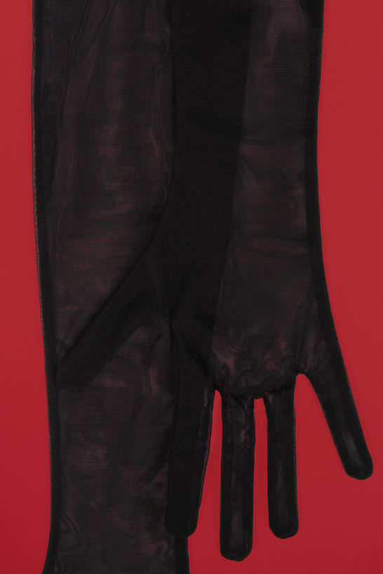 Mesh Gloves in Black