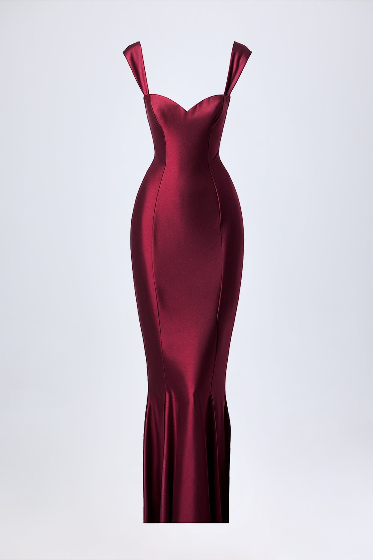 Midaxi Dress in Wine Red