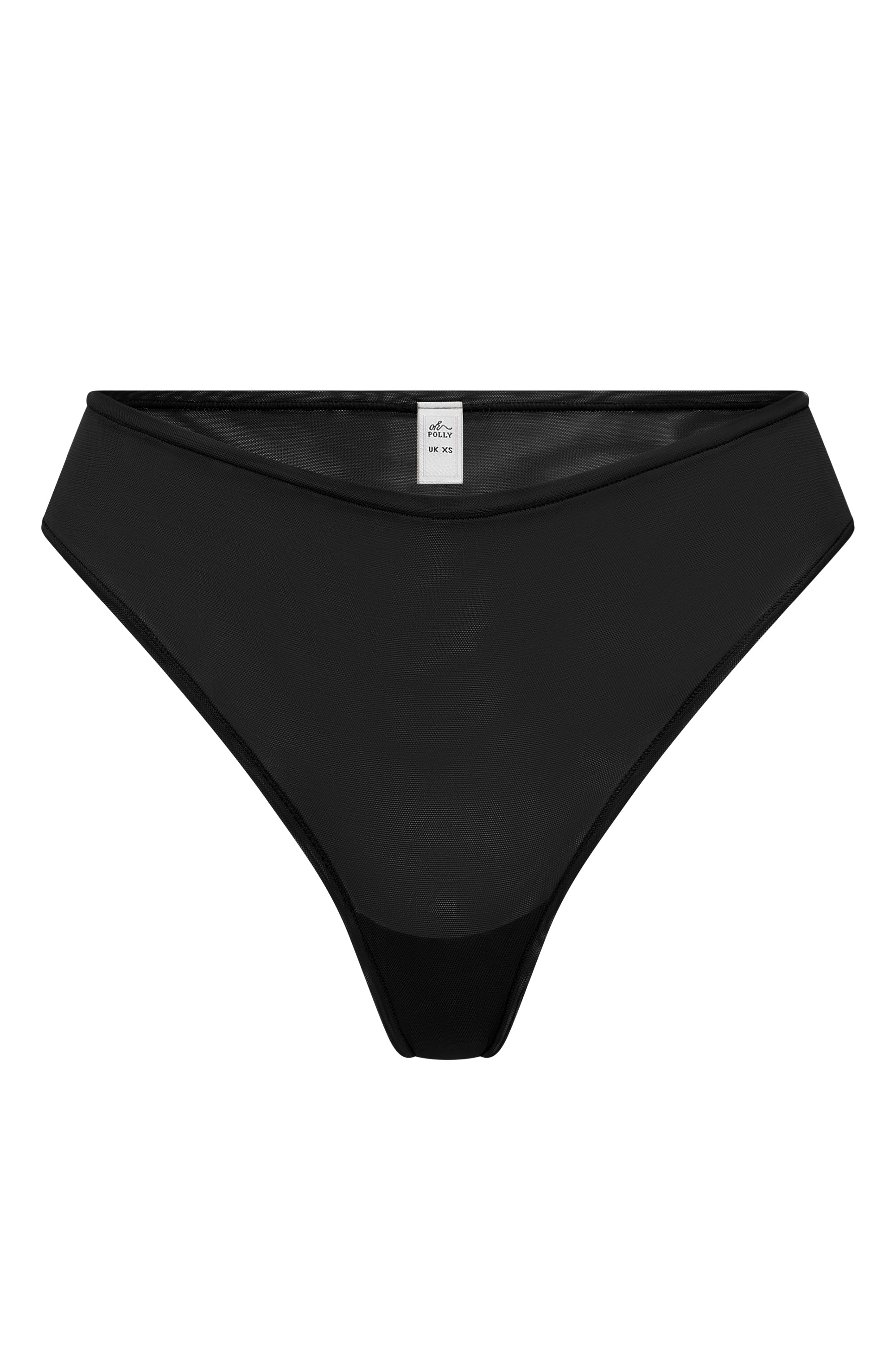 Slip en maille douce en noir