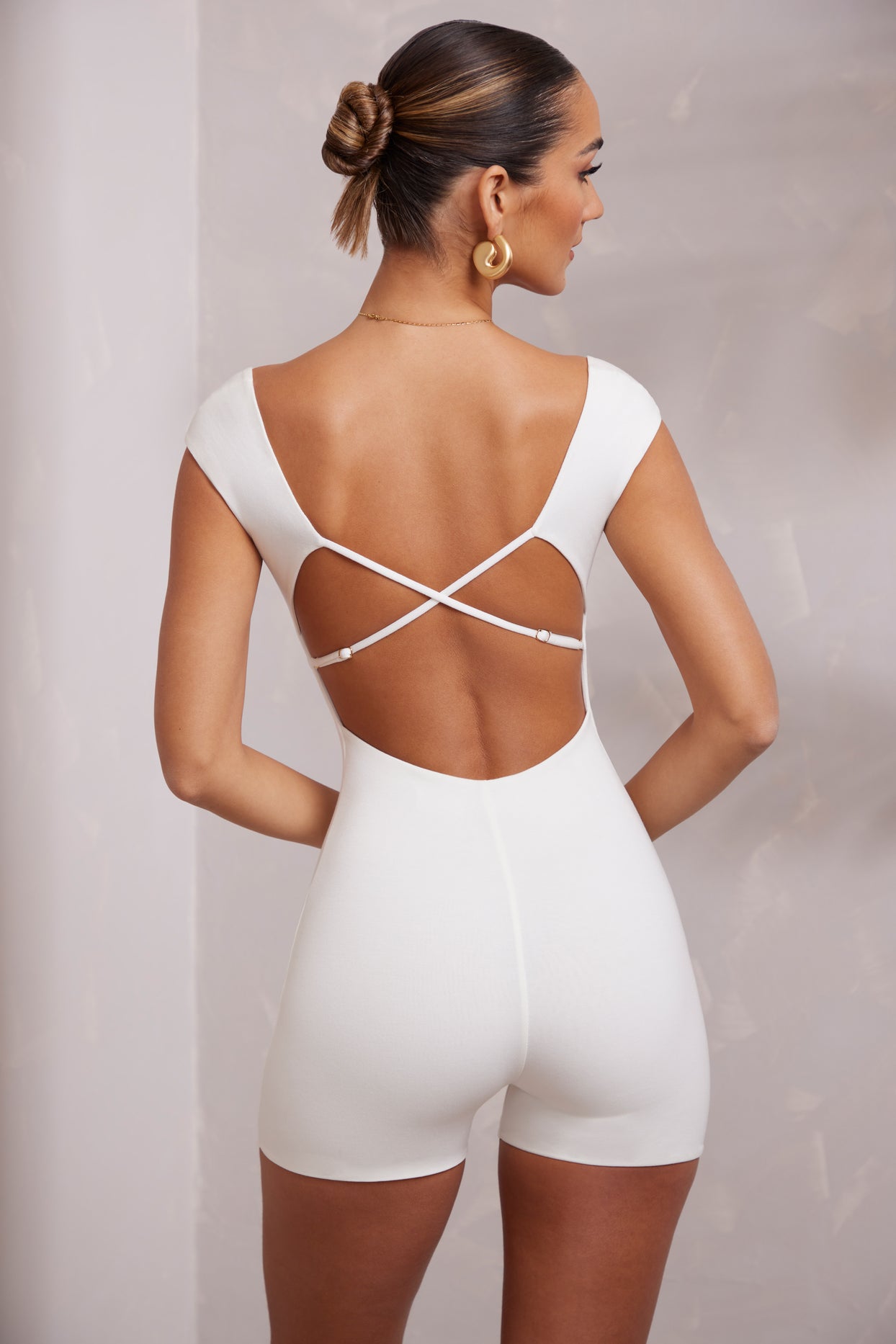 Strappy Lace Bodysuit White XS-M - Ireland - Why Not Style?