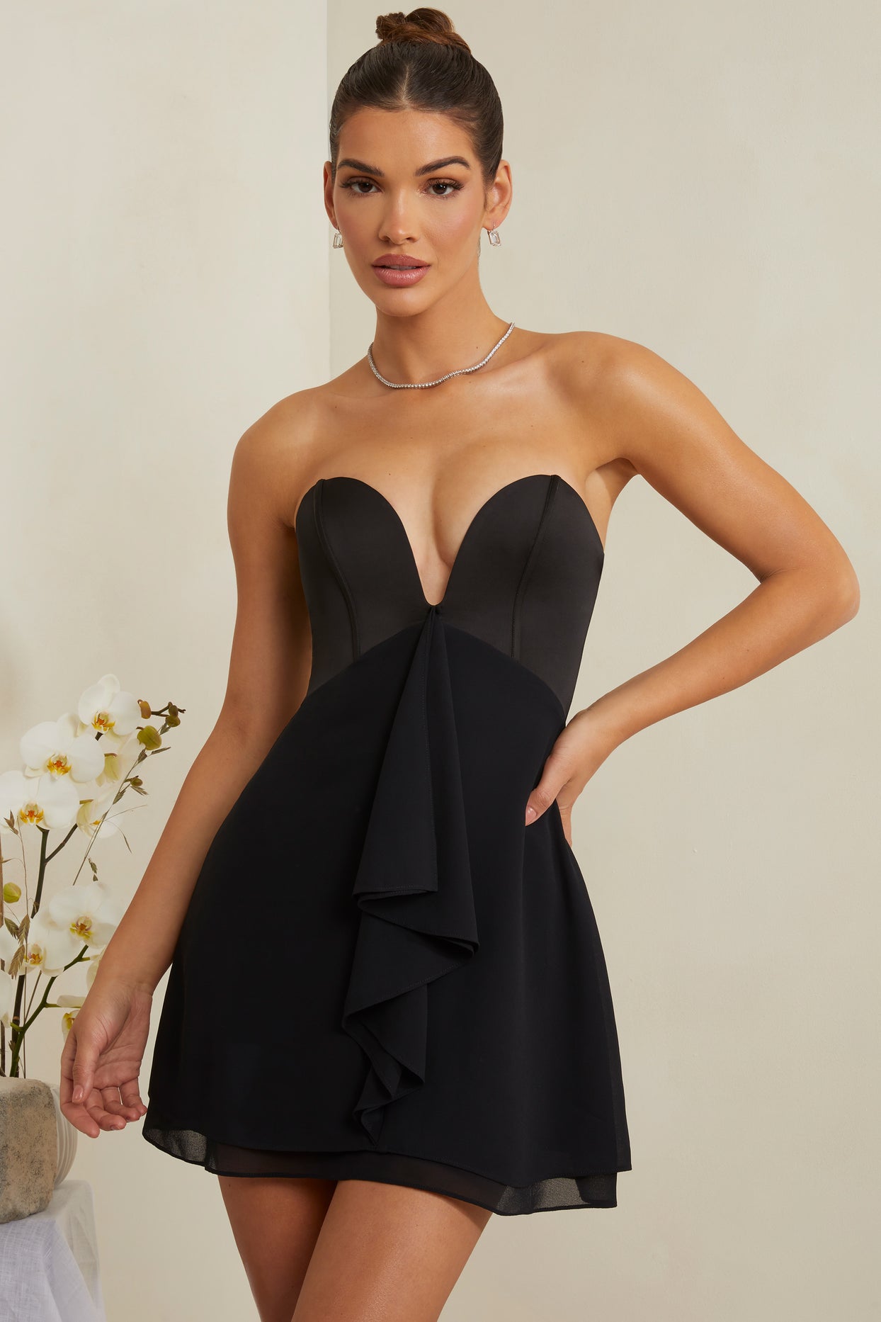 My UK My Recent Tracking Black Strapless Dress Supportive Bras