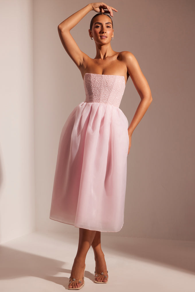 13+ Pink Mid Length Dress