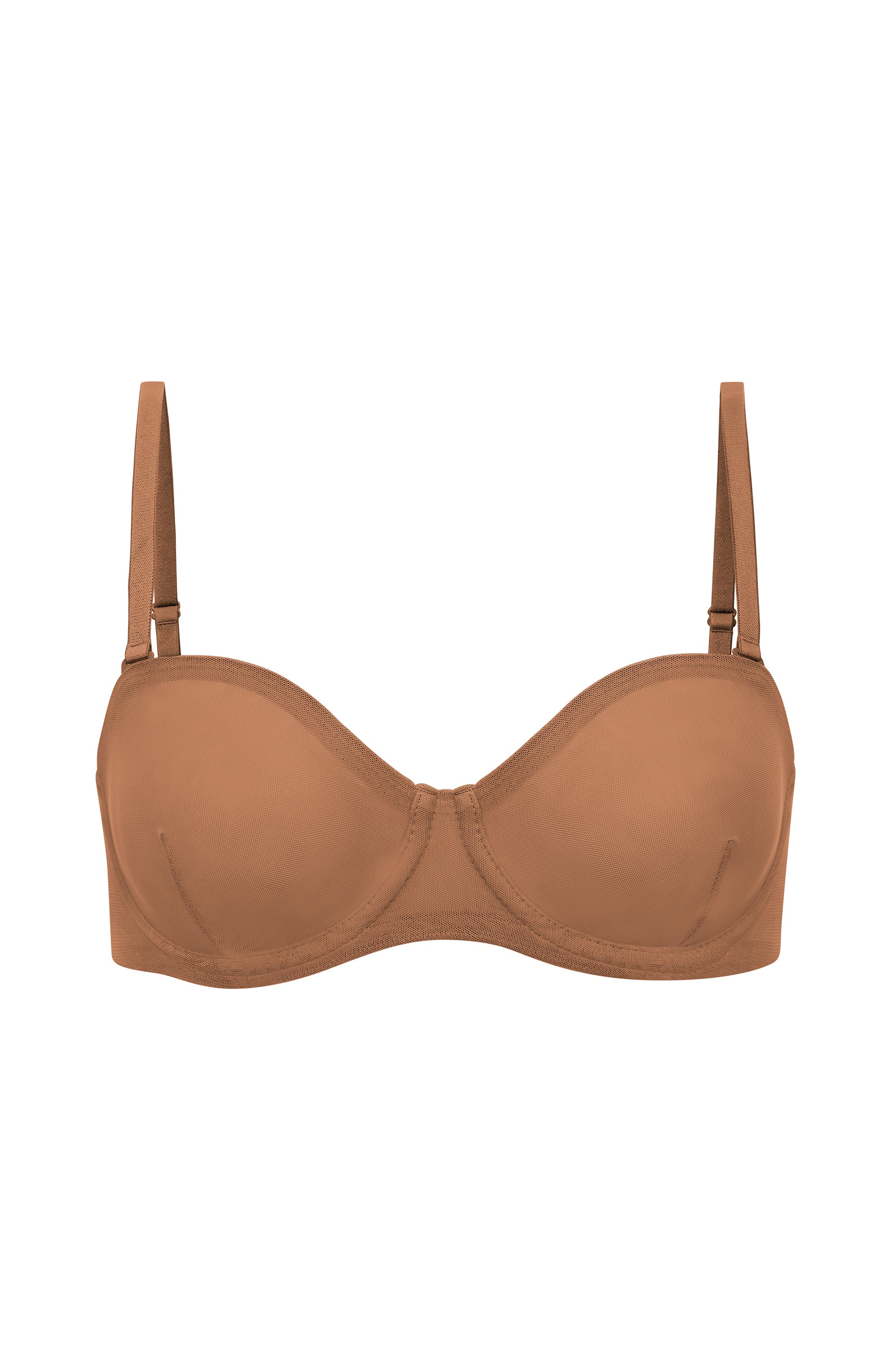 Soutien-gorge sans bretelles en maille douce en miel