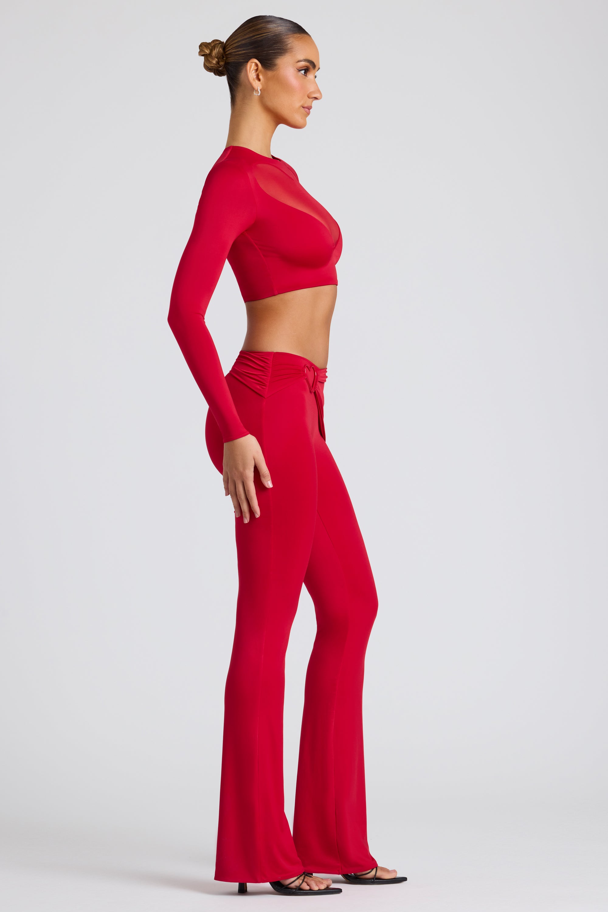 Tall red hot sale trousers