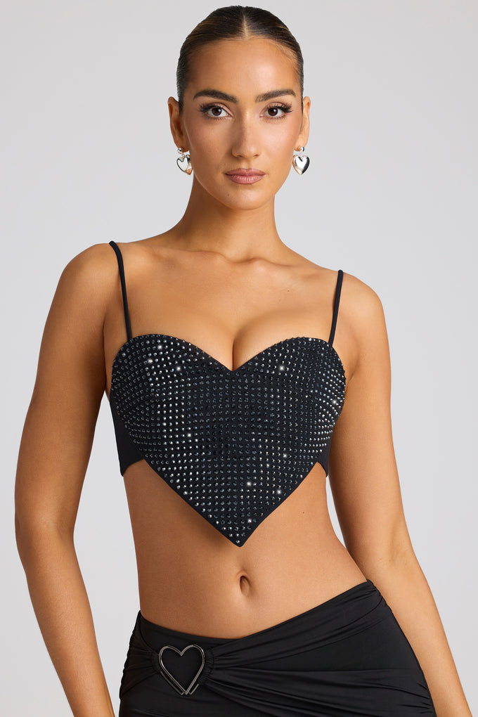 Strass star bandeau top