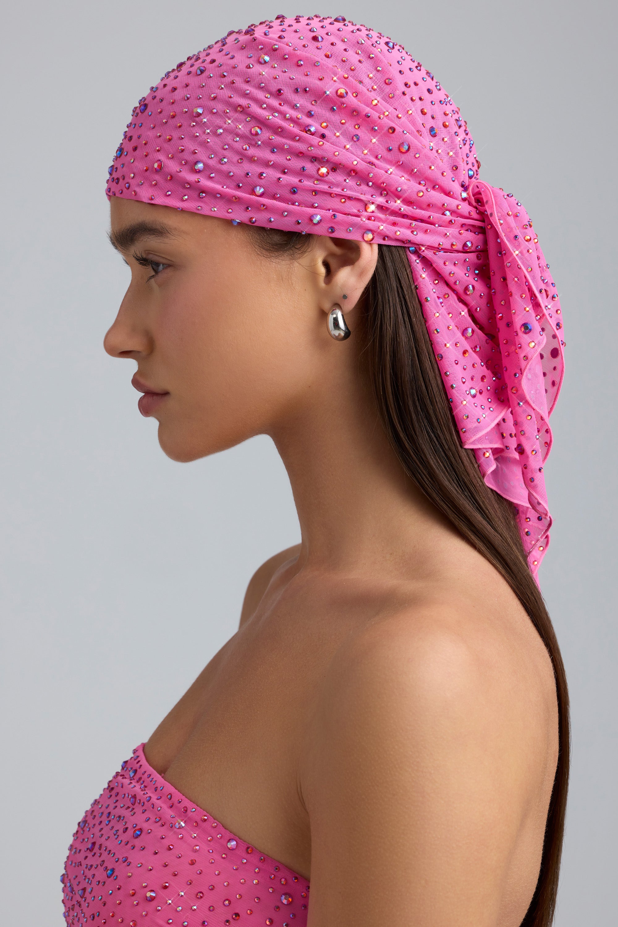 Pink headscarf cheap