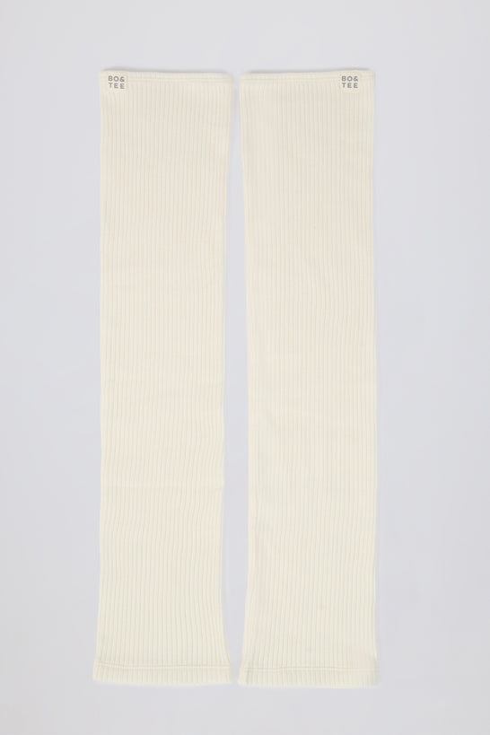 Leg Warmers in Soft White