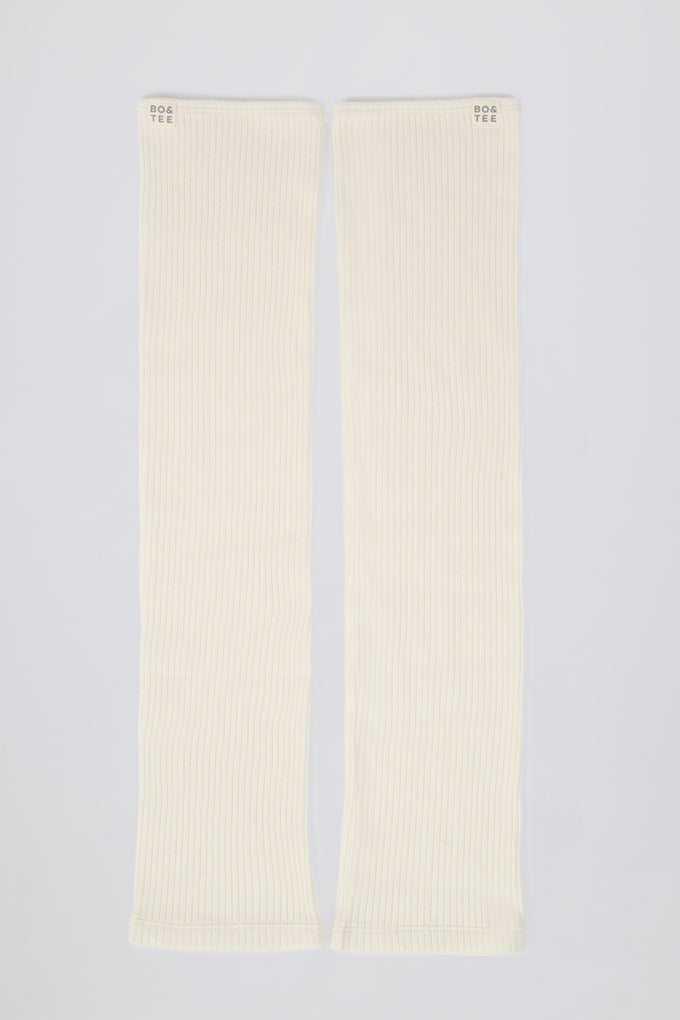 Leg Warmers in Soft White