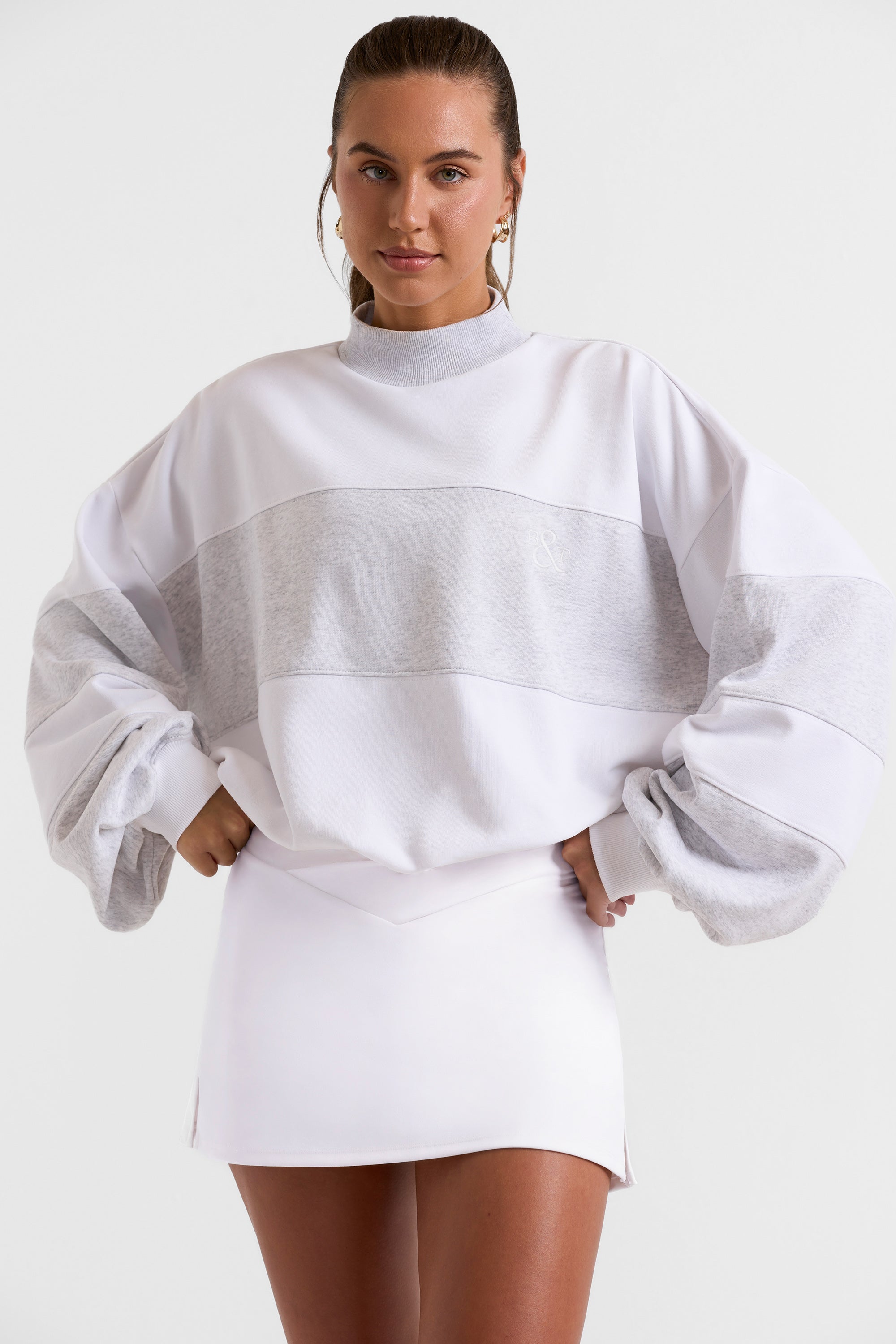 High neck store oversized sweatshirt