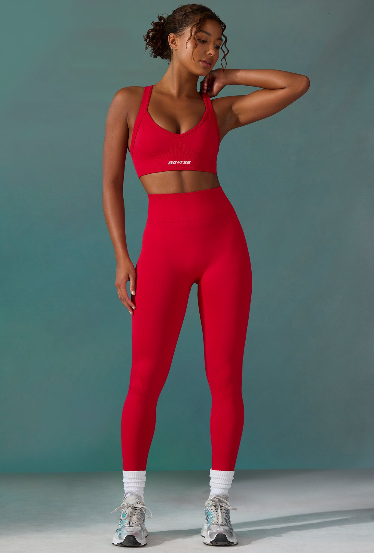 Legging sans couture Super Sculpt en rouge tango