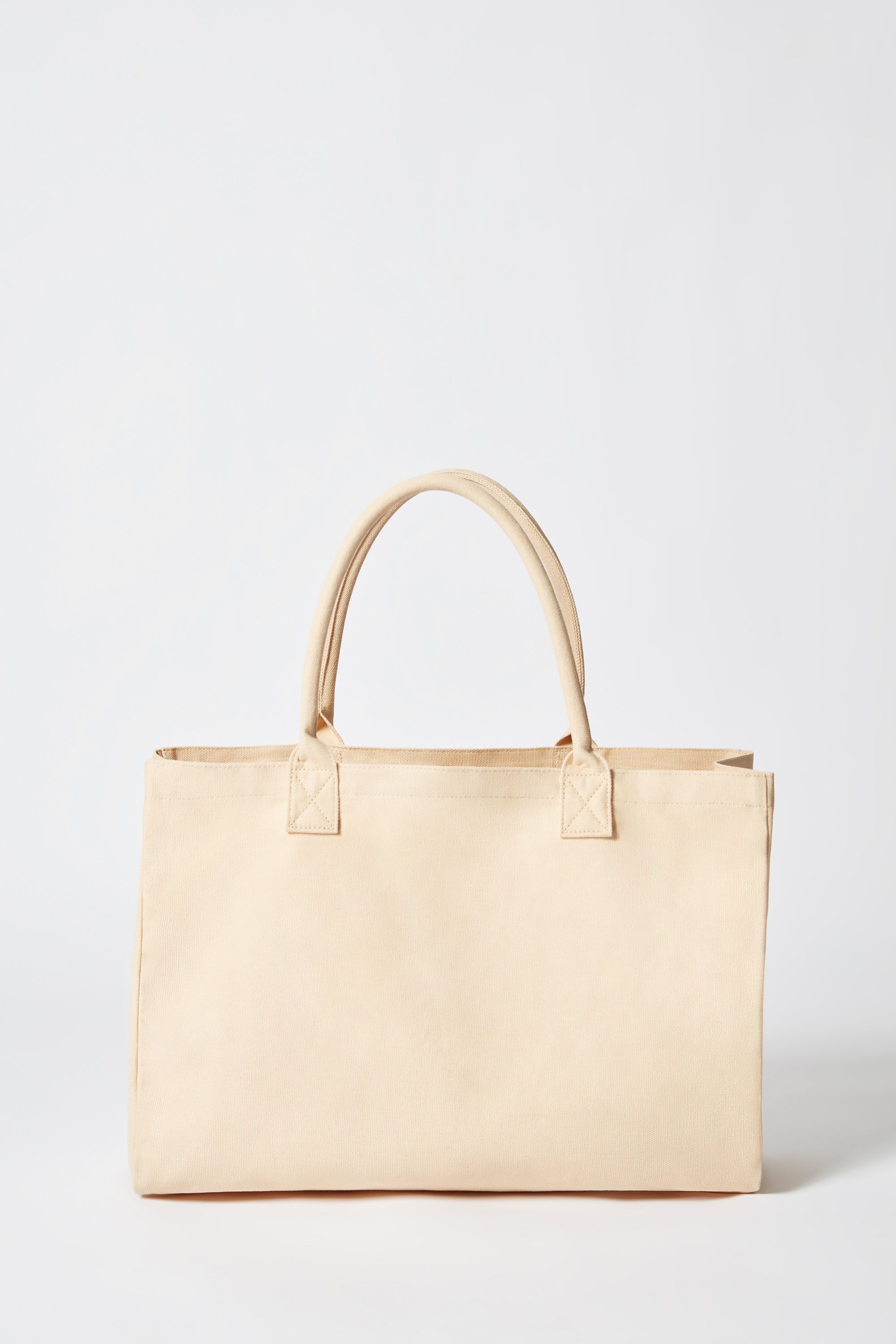 Sport Large Canvas Tote Bag in Beige Oh Polly