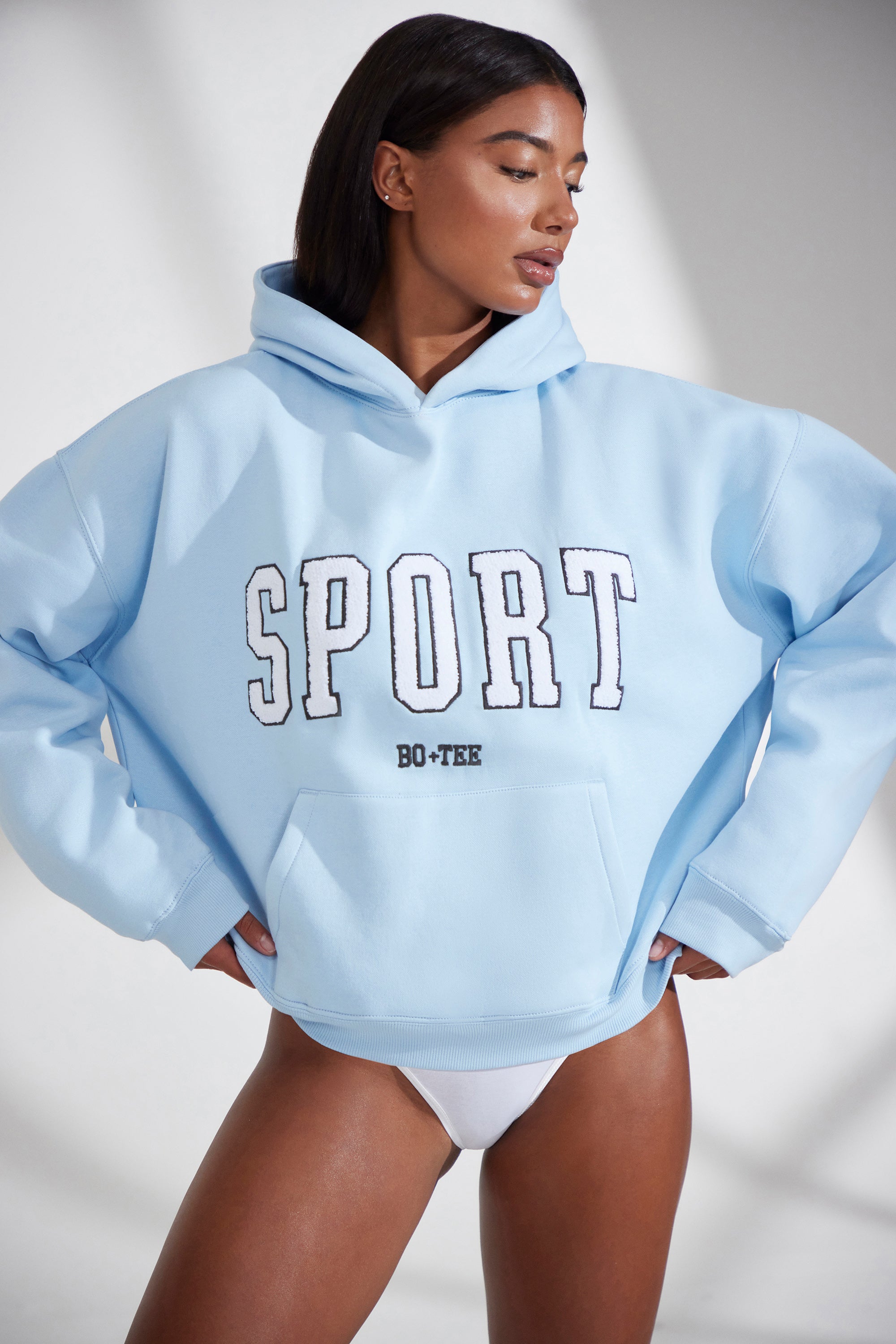 Baby blue store hoodie girl