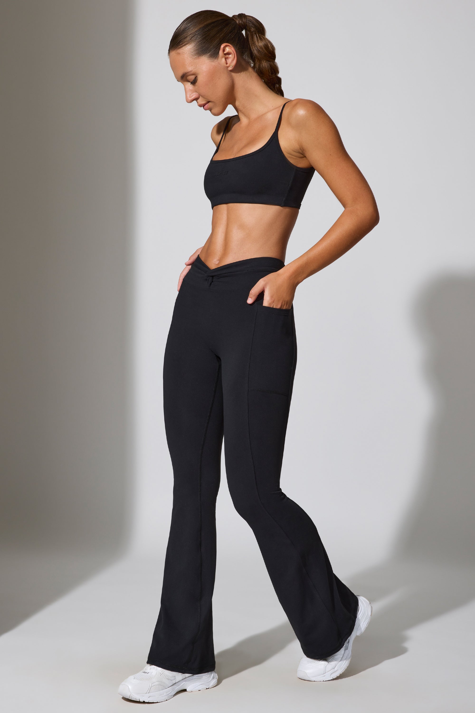 High waisted deals flare leggings