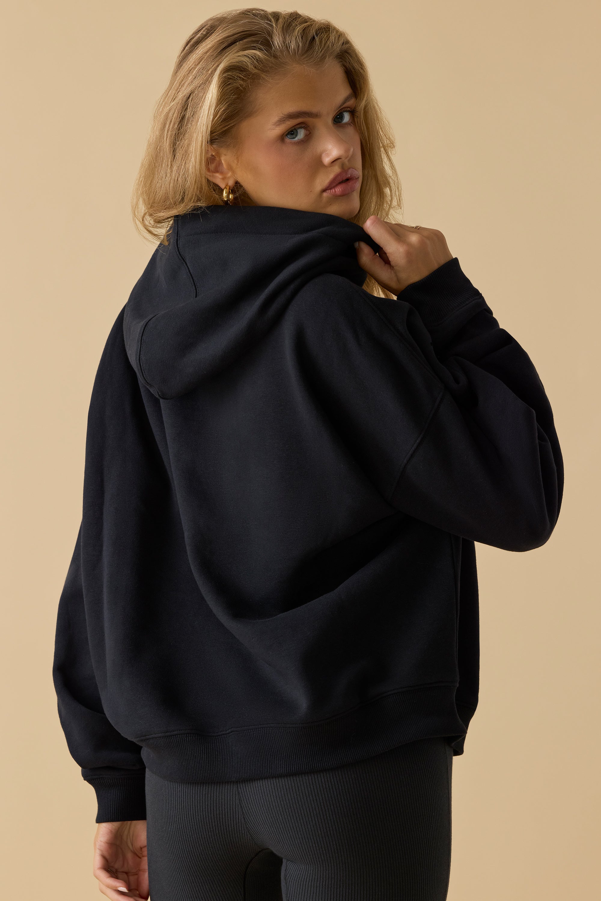 Hero Oversized Hooded Sweatshirt In Black | Oh Polly