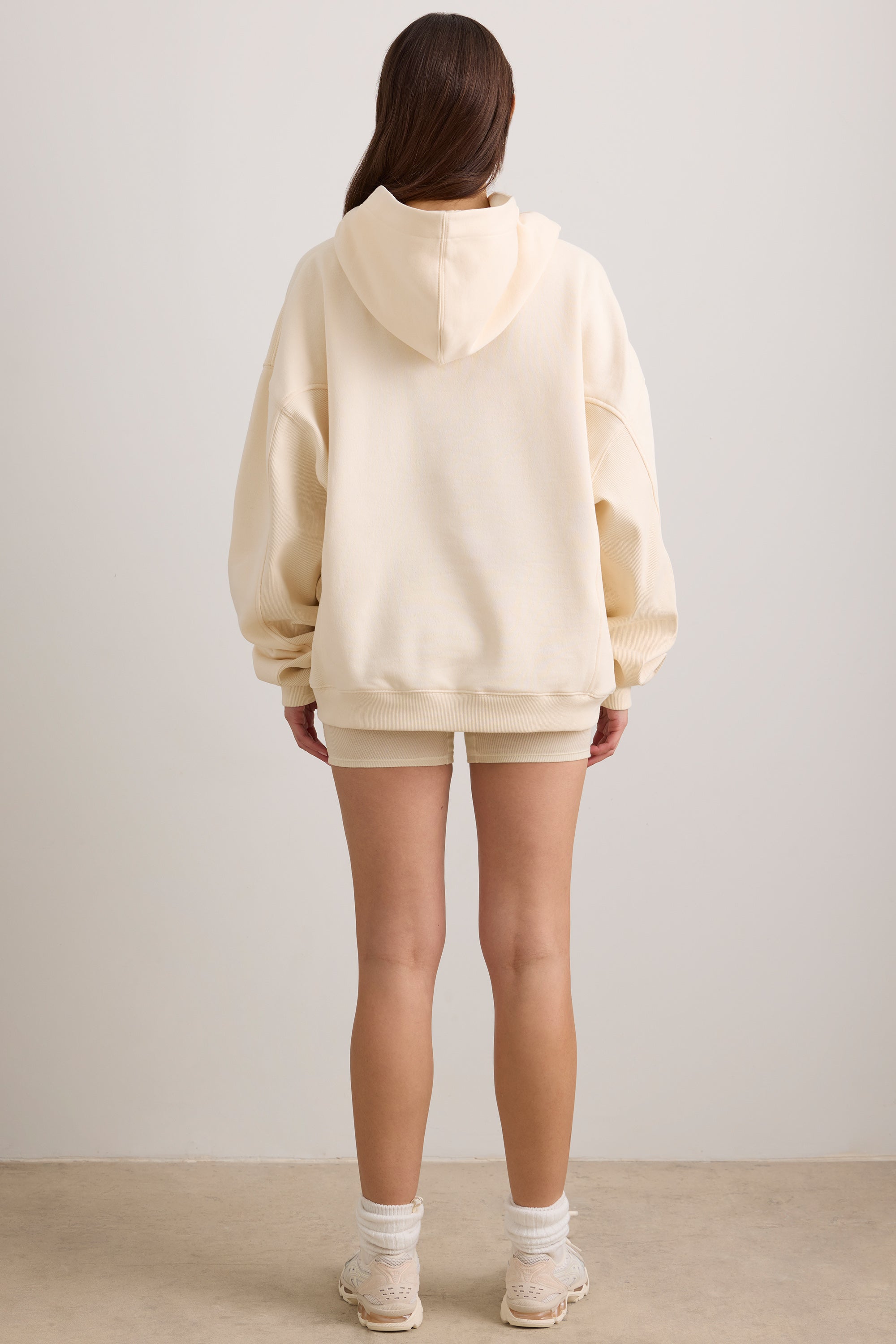 Oversized Hooded Sweatshirt in Vanilla