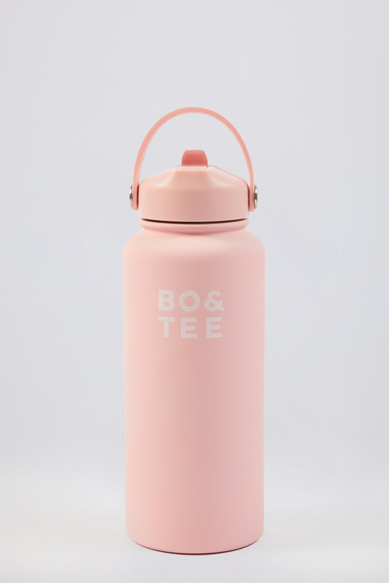 Thermos Water Bottle in Bubblegum Pink