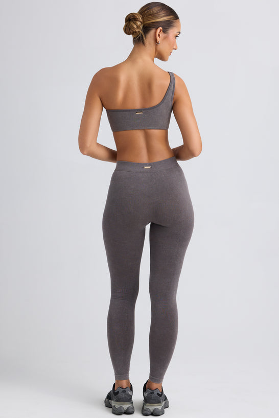 Seamless Rib Leggings in Washed Charcoal