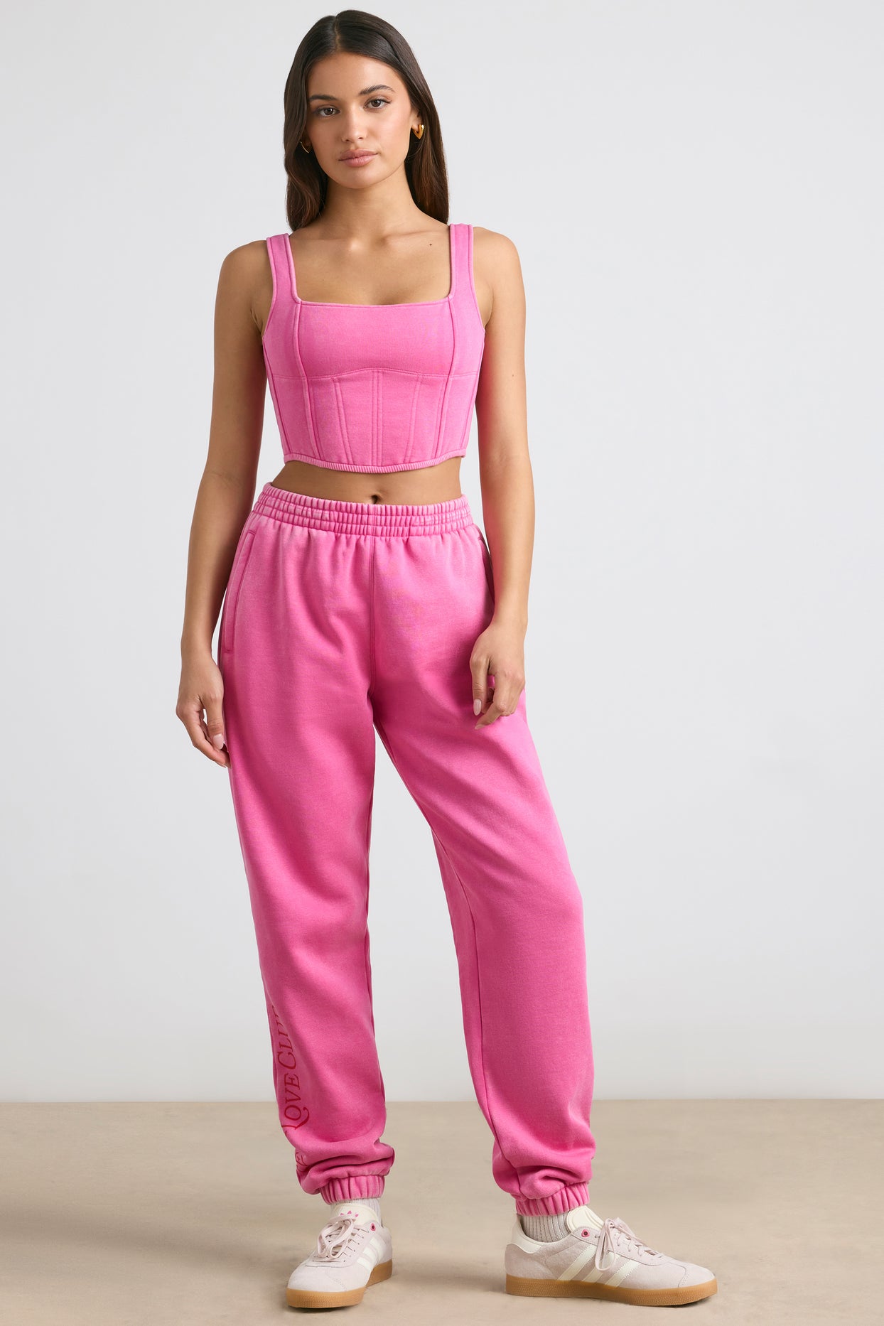 Devotion Petite Oversized Joggers in Hot Pink | Oh Polly