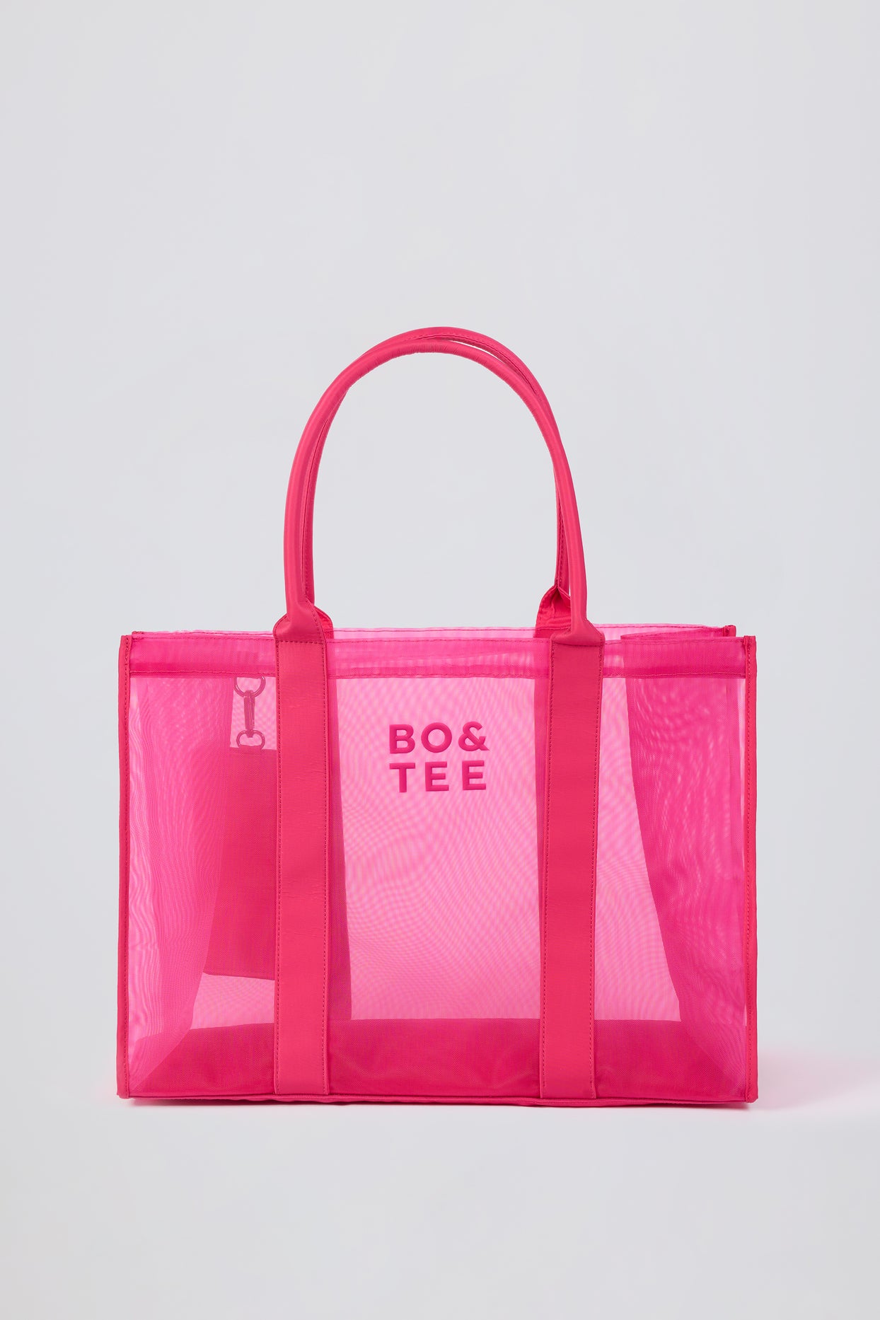 Mesh Tote Bag in Bubblegum Pink