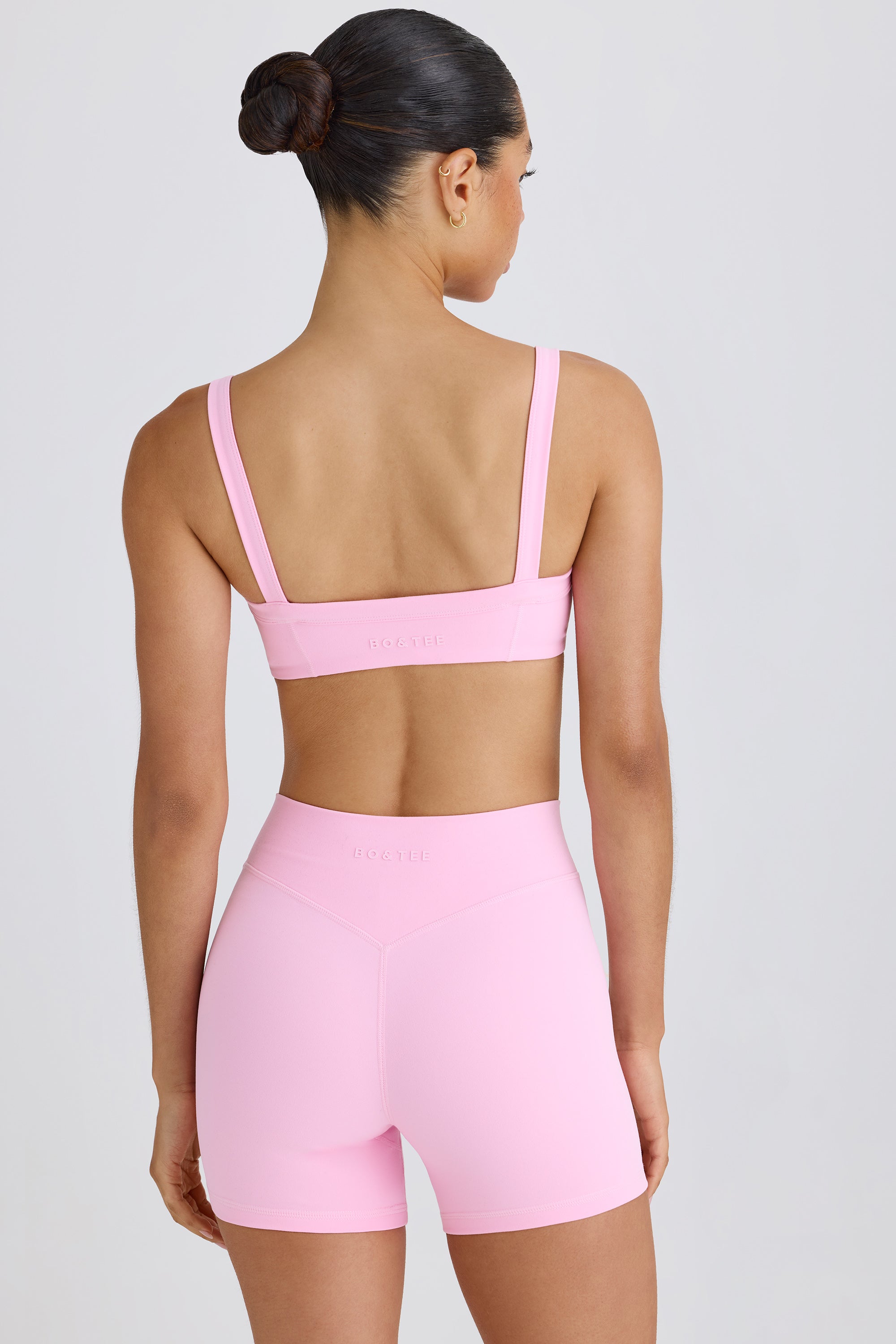 Mini short croisé Soft Active en rose bubblegum