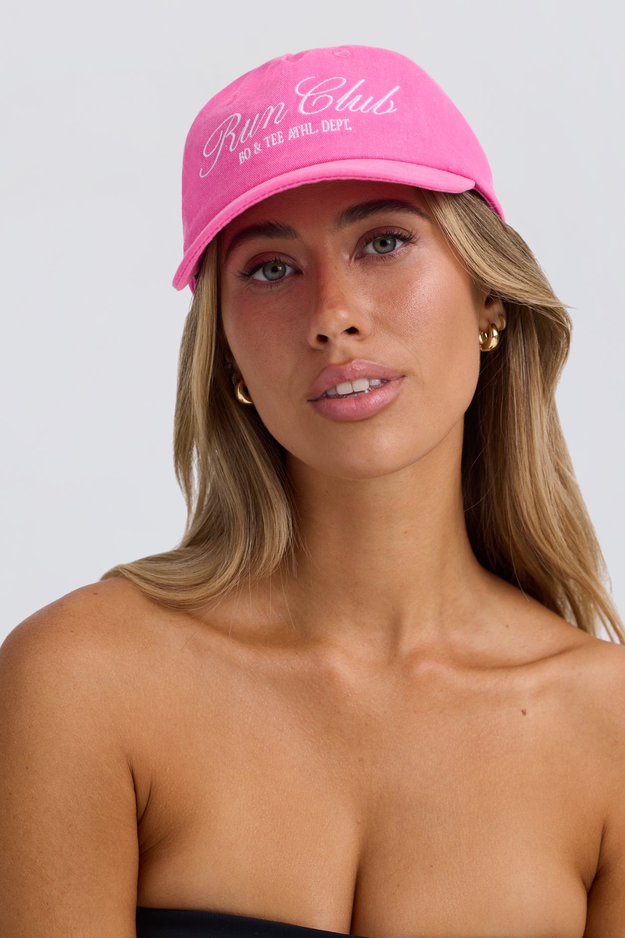 Casquette délavée BT1834 en rose bubblegum