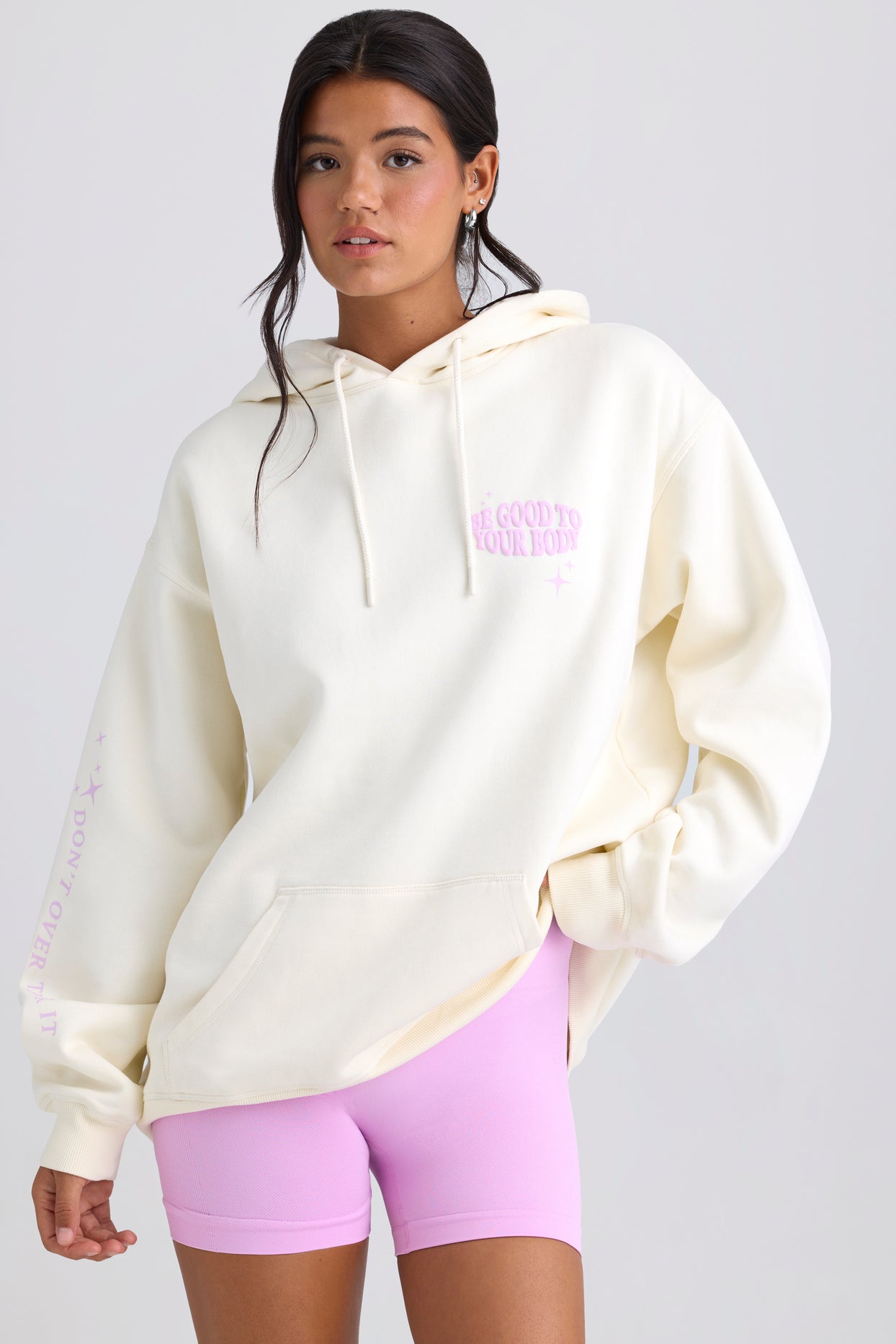 Oversized Hoodie in Eggshell