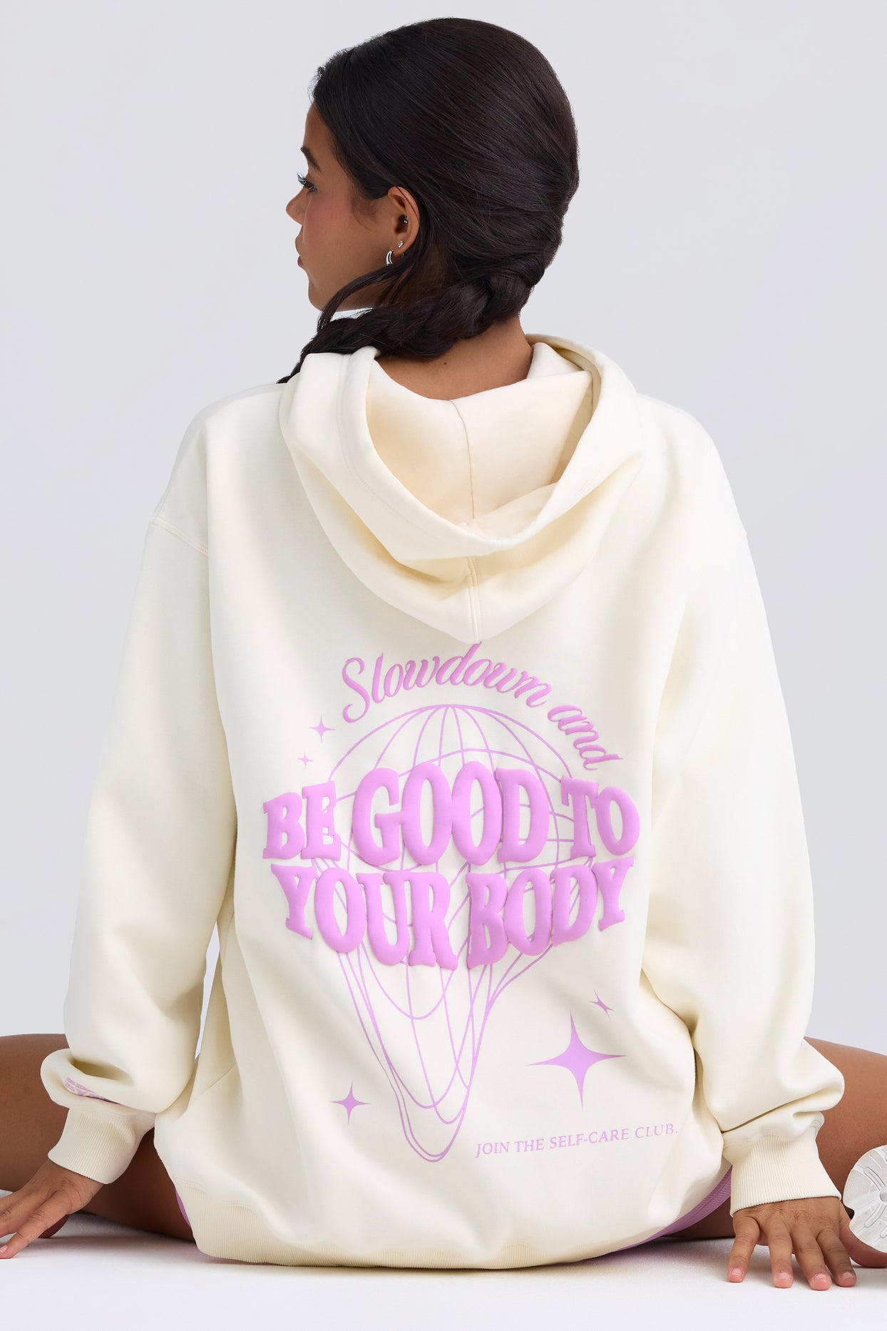 Oversized Hoodie in Eggshell