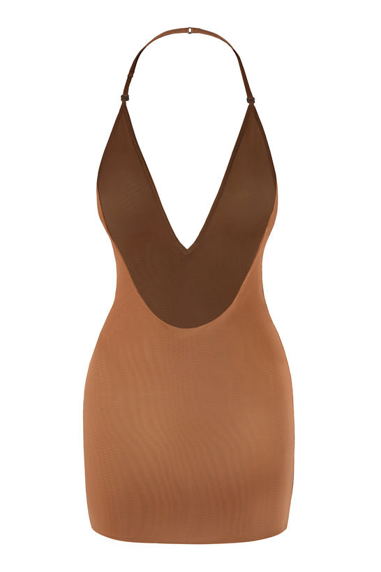 Intimates Soft Mesh Multiway Mini Dress in Honey