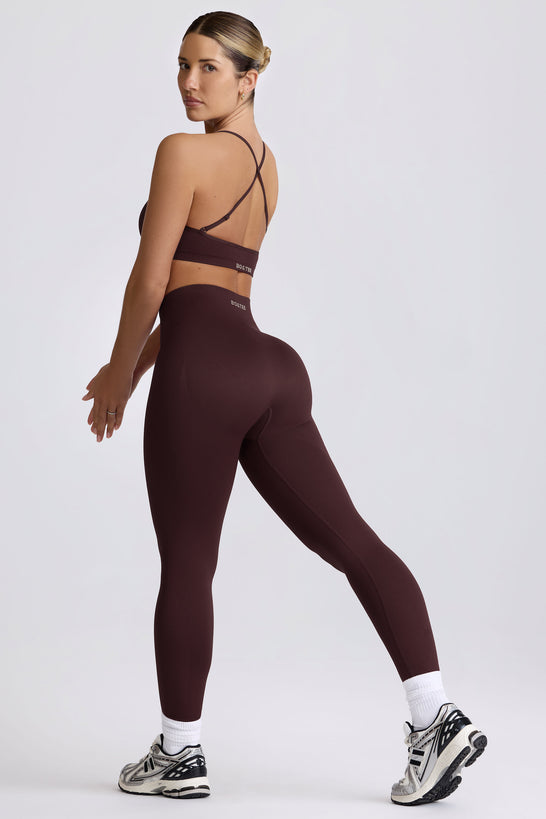 Super Sculpt Seamless High-Waist Leggings in Chocolate