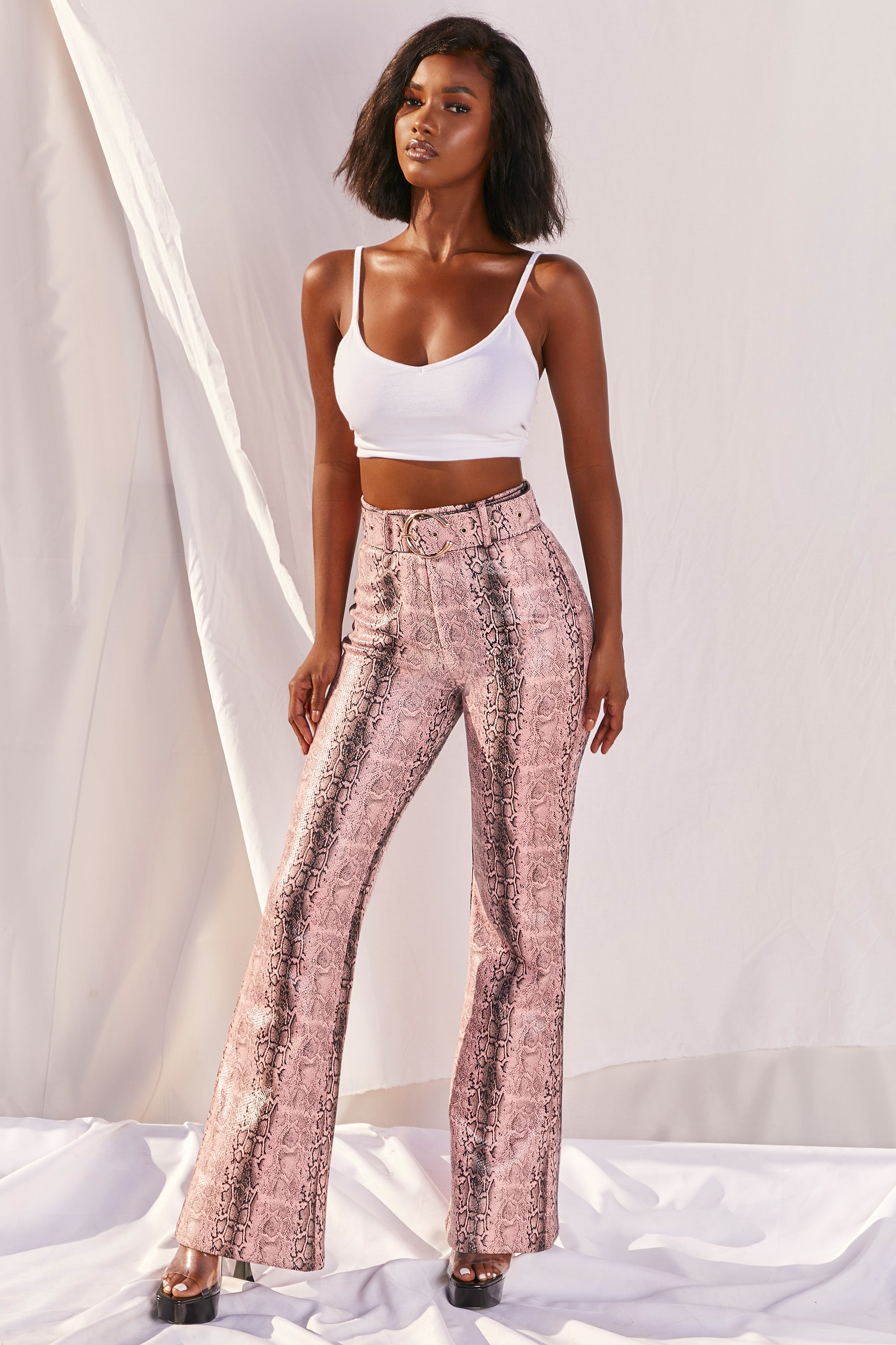 High waisted sale snakeskin pants