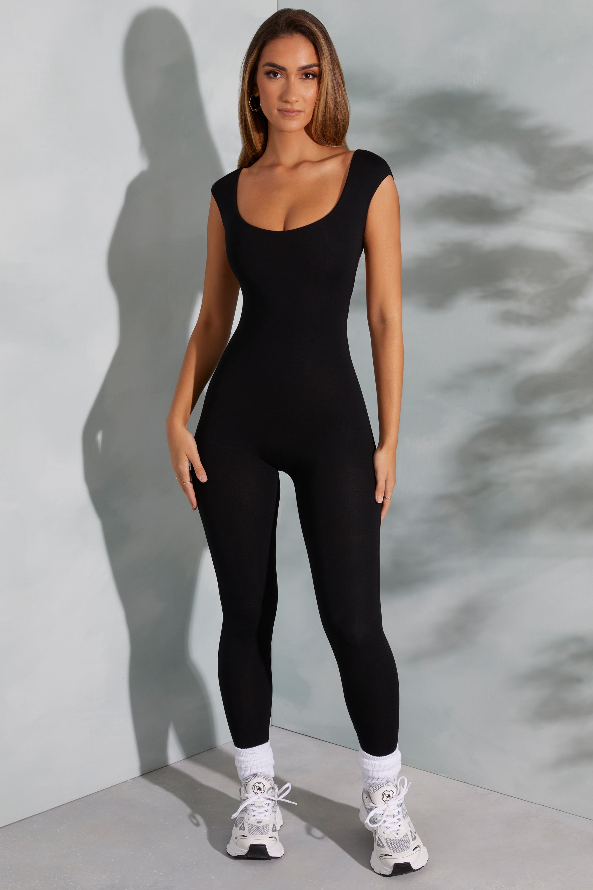 Black store tight jumpsuit