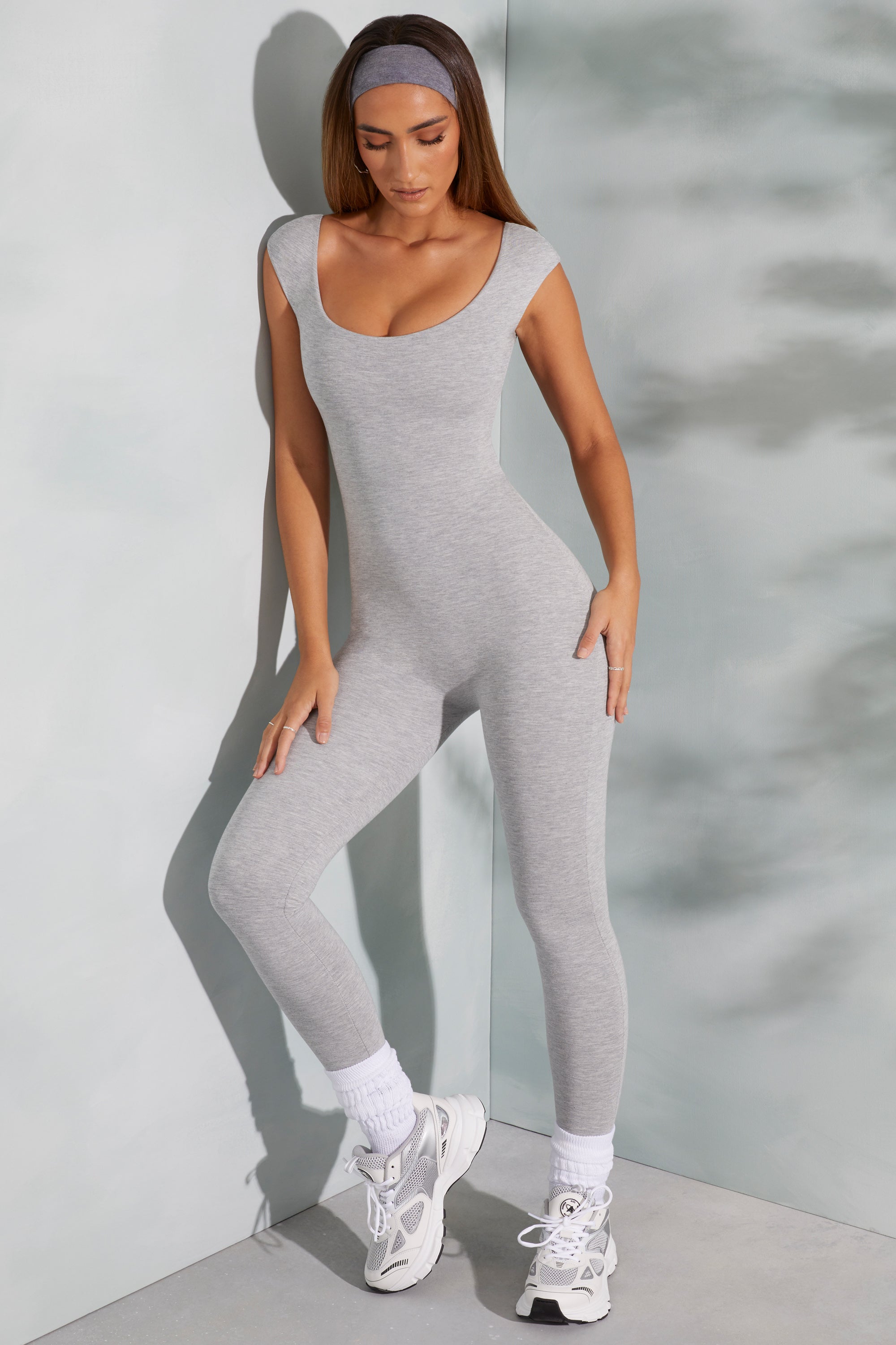 Grey hot sale petite jumpsuit