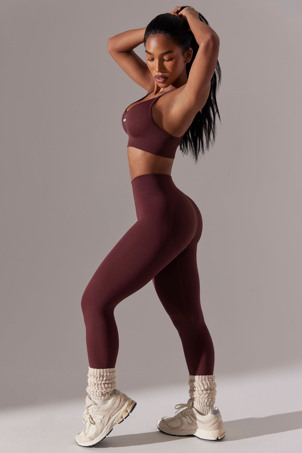 GIRLFRIEND COLLECTIVE Yoga Capris Pants Leggings Light Brown Womens Sz XL