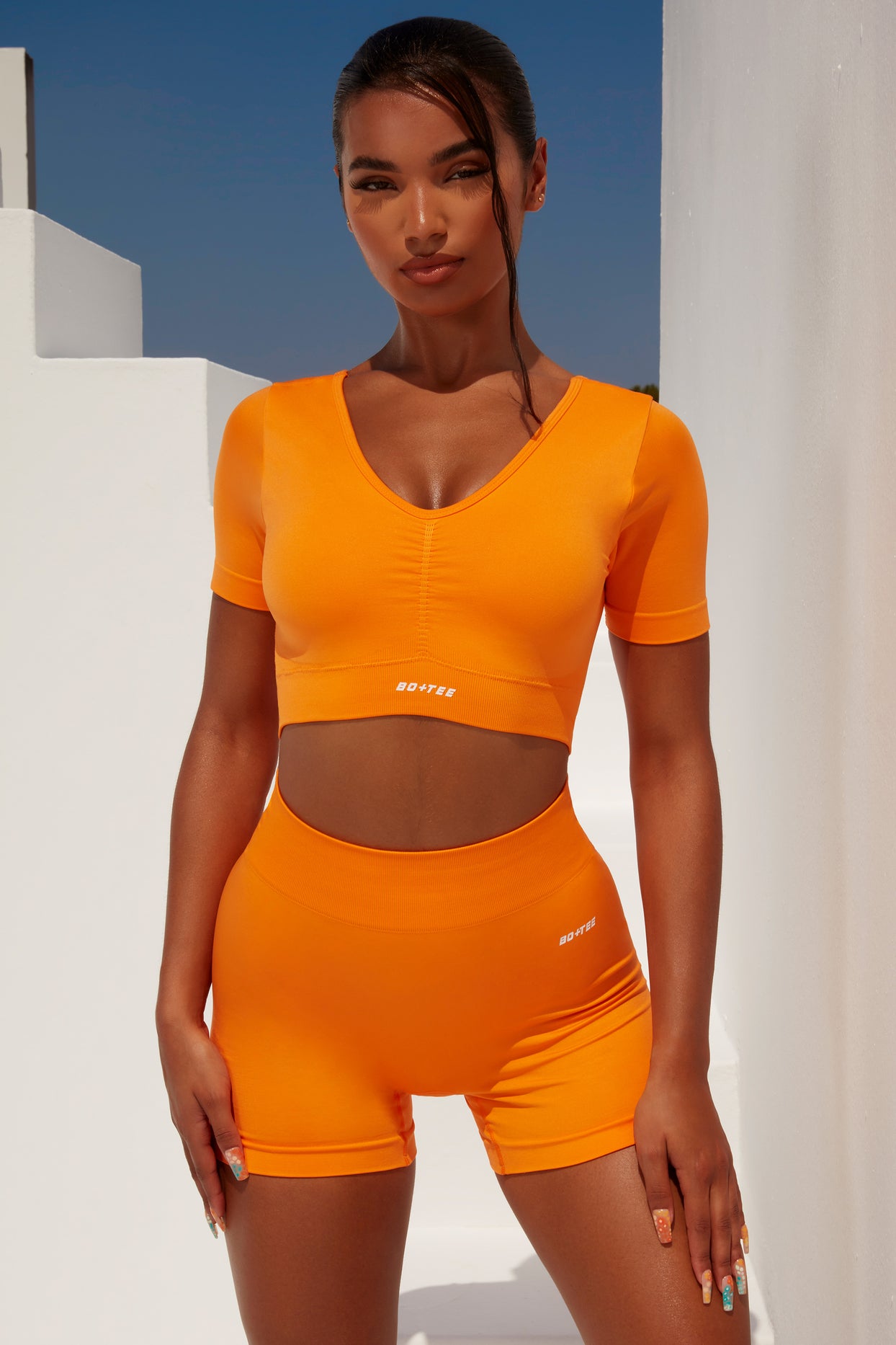 GYMSHARK Women's Ruched Sports Bra, neon yellow, XL : : Fashion
