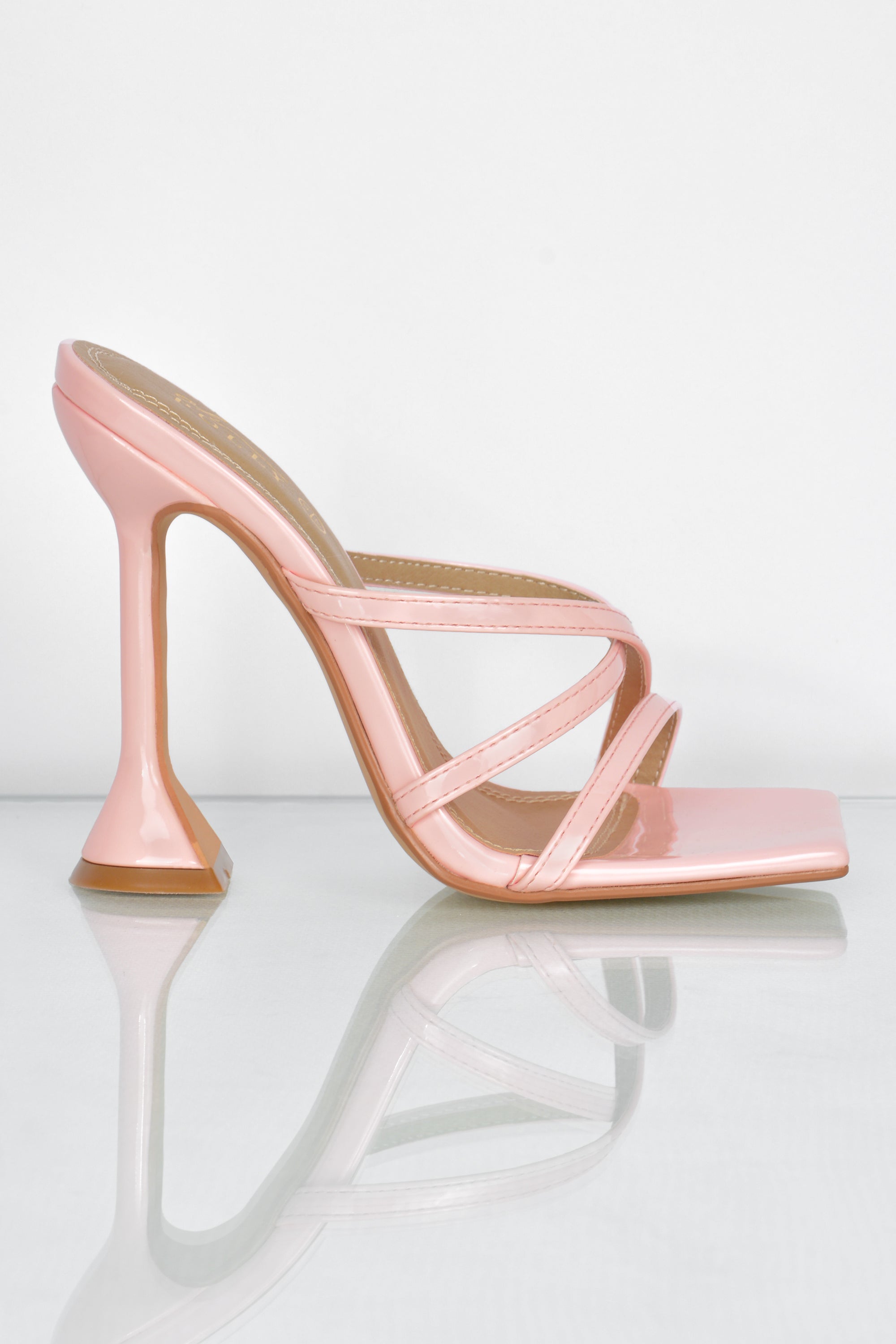 Light cheap pink mules