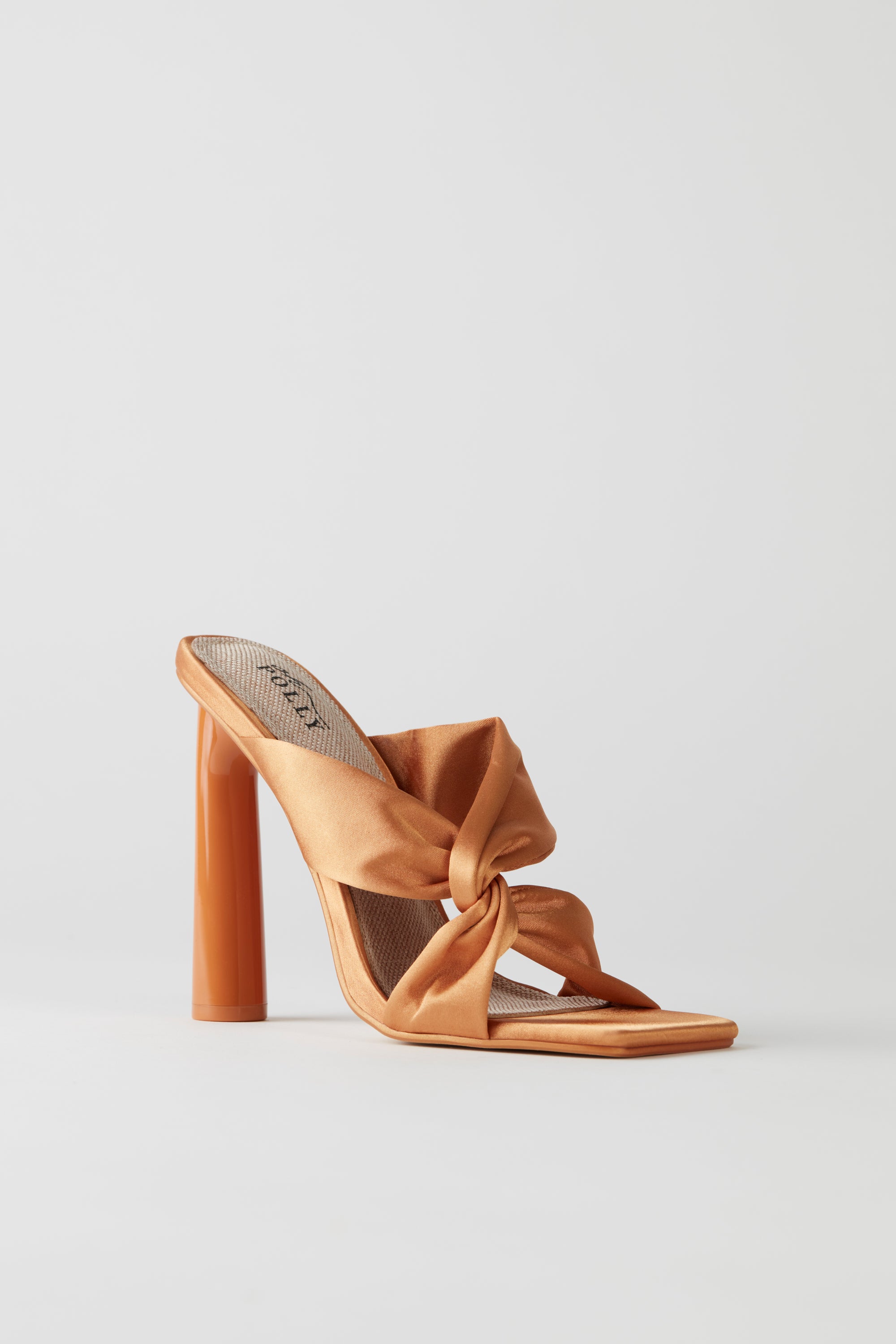 Satin mule sale heels